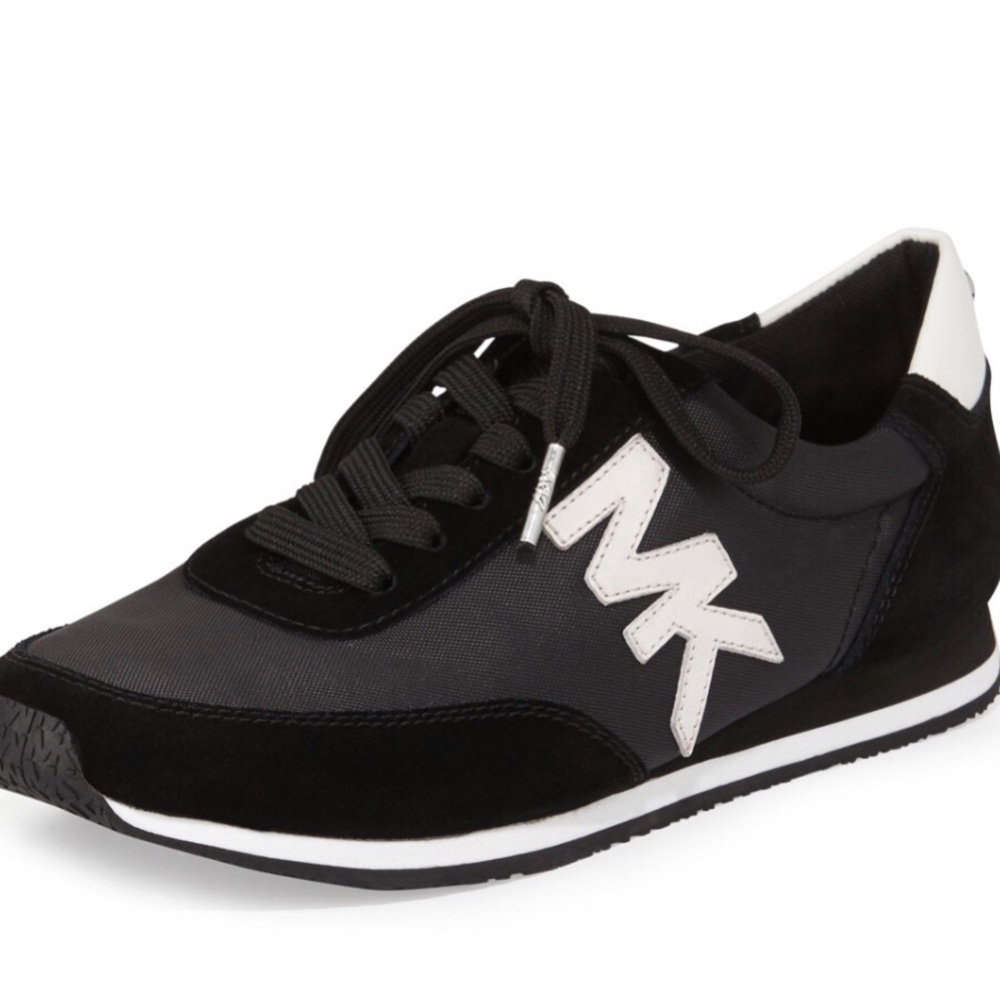 Michael Kors Black & White Stanton Trainer SZ 7.5